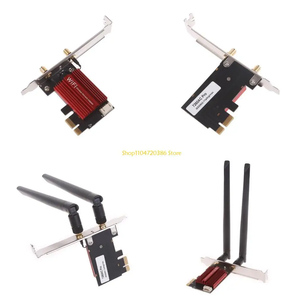 K0EA Desktop 7260AC 802.11AC Двухдиапазонная карта PCIe Wi-Fi 867 Мбит/с 7260NGW BT
K0EA Desktop 7260AC 802.11AC Двухдиапазонная карта PCIe Wi-Fi 867 Мбит/с 7260NGW BT