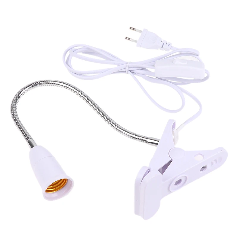 White 1.8M E27 Clamp Lamp Socket 360° Rotatable With EU Plug Switch Wire Hanging LED Holder Lighting Accessories
White 1.8M E27 Clamp Lamp Socket 360° Rotatable With EU Plug Switch Wire Hanging LED Holder Lighting Accessories