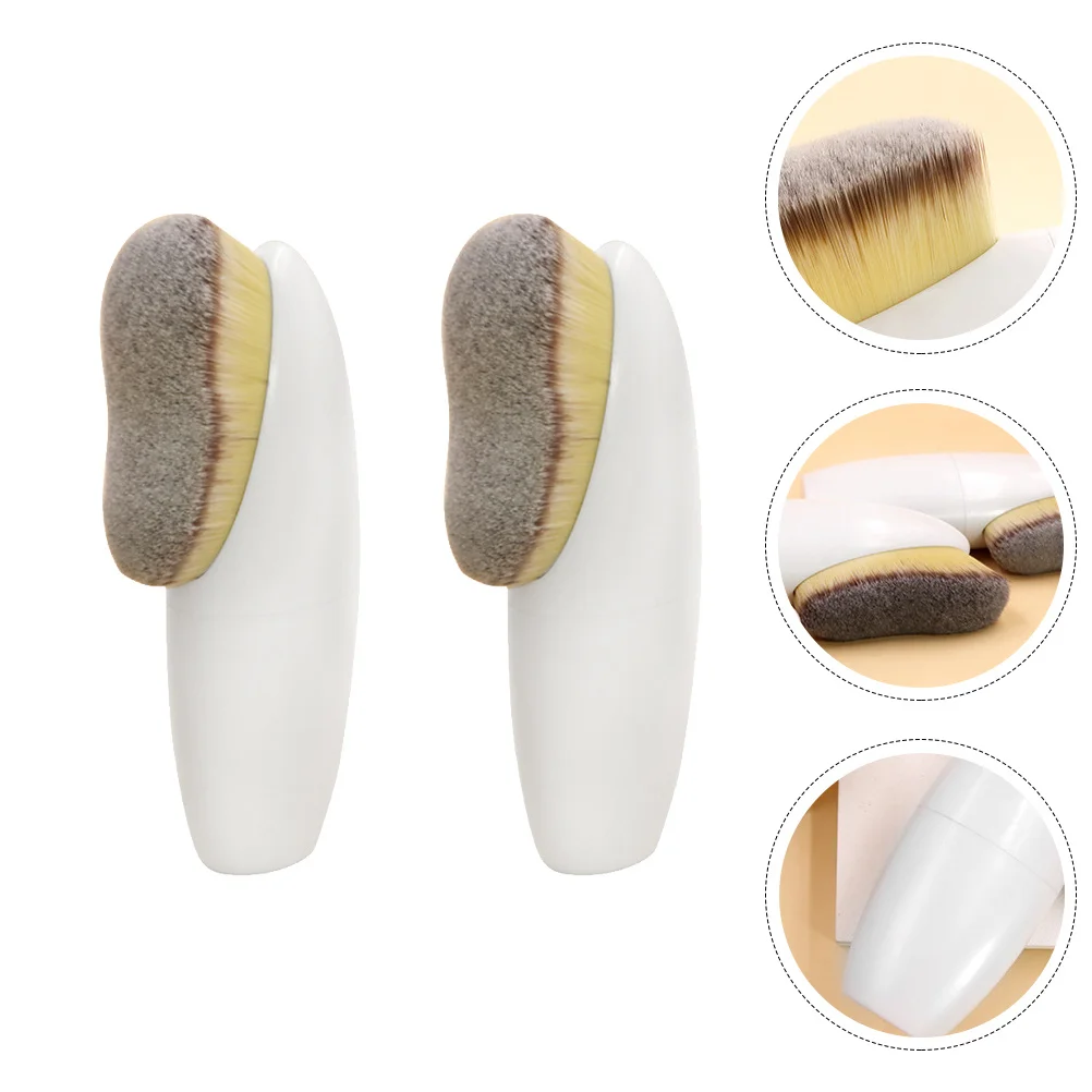 2Pcs Foundation Brushes Loose Powder Brush for Face Makeup Blush Concealer Cream Application Premium Fiber Dense Soft Bristles
2Pcs Foundation Brushes Loose Powder Brush for Face Makeup Blush Concealer Cream Application Premium Fiber Dense Soft Bristles