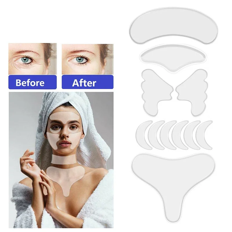 A20M 33Pcs Reusable Silicone Wrinkle Removal Sticker Face Forehead Neck Eye Sticker Pad Anti Aging Skin Lifting Care Patch
A20M 33Pcs Reusable Silicone Wrinkle Removal Sticker Face Forehead Neck Eye Sticker Pad Anti Aging Skin Lifting Care Patch