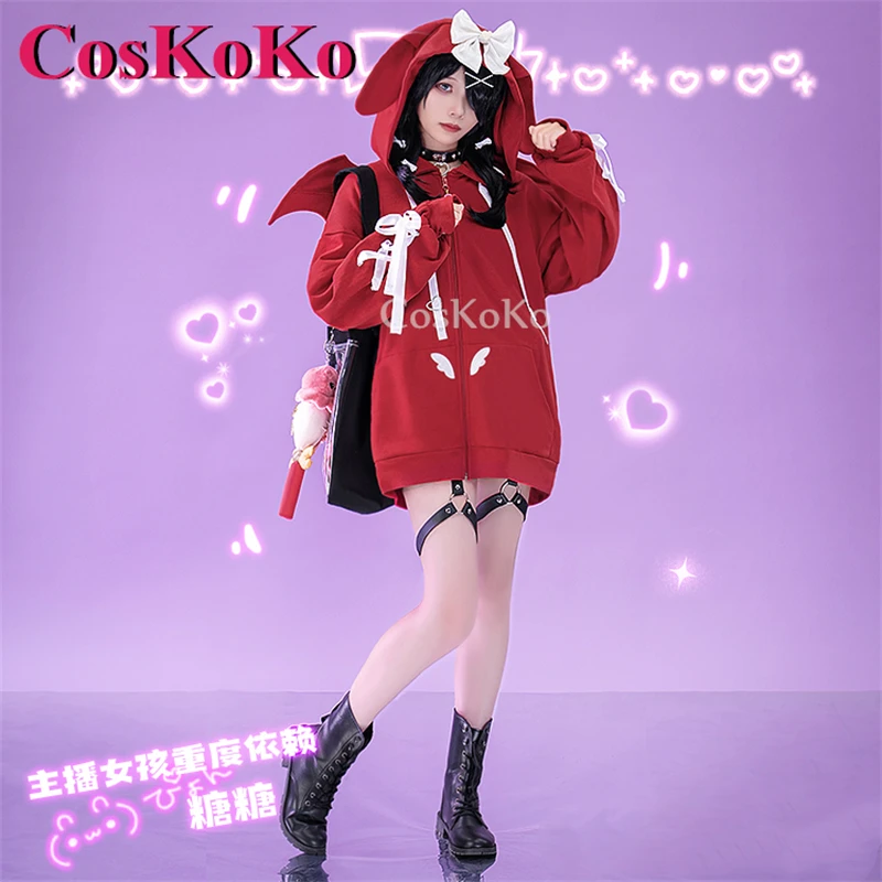 CosKoKo Tang Tang Cosplay Anime Game NEEDY GIRL OVERDOSE Costume Daily Wear Sweet Cute Little Devil Hoodie Role Play Clothing
CosKoKo Tang Tang Cosplay Anime Game NEEDY GIRL OVERDOSE Costume Daily Wear Sweet Cute Little Devil Hoodie Role Play Clothing