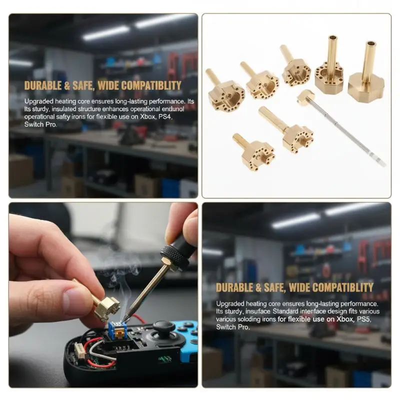 1Pcs Soldering Iron Tip Joystick Heating Mold for Switch Pro Precise Controller Repair Accessory Kit
1Pcs Soldering Iron Tip Joystick Heating Mold for Switch Pro Precise Controller Repair Accessory Kit