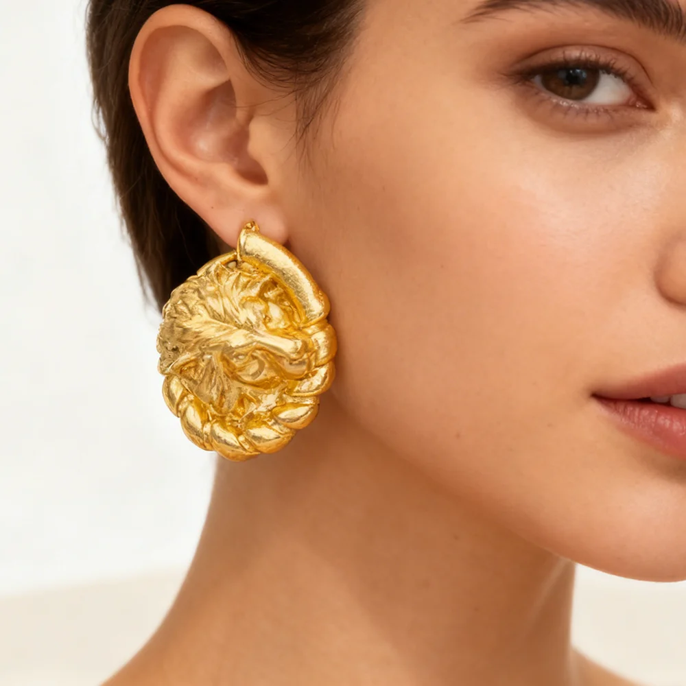 African Hoop Earrings jewelry for woman earrings Gold Color Large Dangle Earrings Dubai Weddings Bridal engagement Earrings
African Hoop Earrings jewelry for woman earrings Gold Color Large Dangle Earrings Dubai Weddings Bridal engagement Earrings