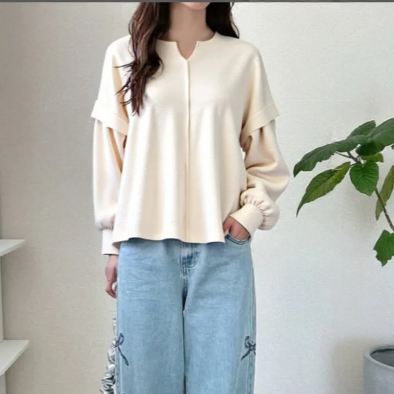 Autumn Winter INS Knit Pullover Women Sweater Autumn Winter Japanese Korean Style Solid V-neck Long Sleeve Knitwear Tops Ladies
Autumn Winter INS Knit Pullover Women Sweater Autumn Winter Japanese Korean Style Solid V-neck Long Sleeve Knitwear Tops Ladies