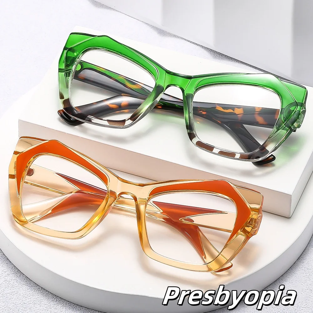 2025 New Large Frame Glasses Cat Eye Personalized Fashion Trendy Presbyopia Eyeglasses Anti Blue Light Reading Eyewear To +4.0
2025 New Large Frame Glasses Cat Eye Personalized Fashion Trendy Presbyopia Eyeglasses Anti Blue Light Reading Eyewear To +4.0