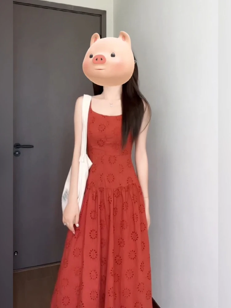 plus Size Orange Embroidered Vest Dress Women Summer Tea Break Sleeveless Slimming Long Skirt High Waist A-Line Korean Style
plus Size Orange Embroidered Vest Dress Women Summer Tea Break Sleeveless Slimming Long Skirt High Waist A-Line Korean Style