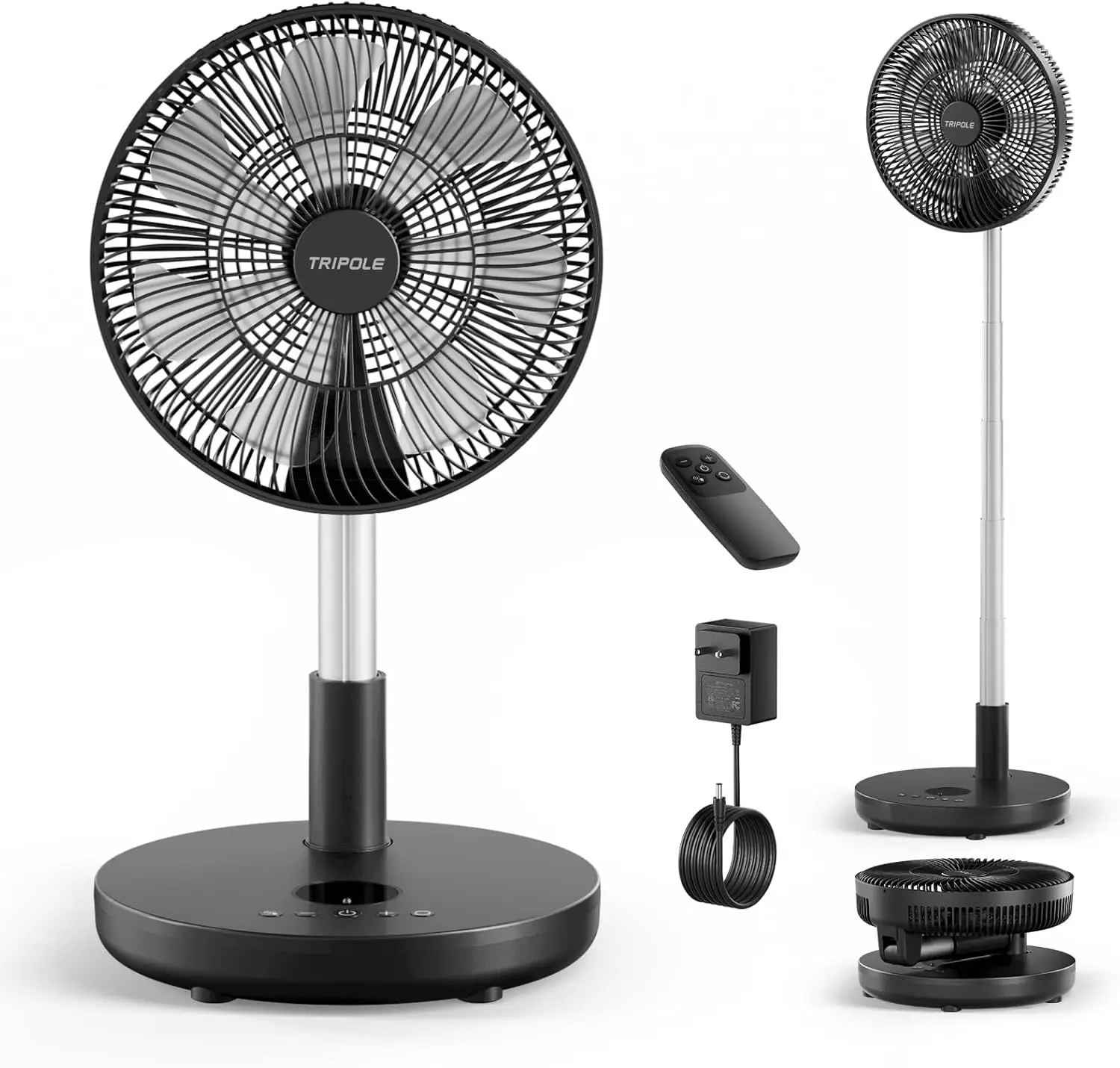 12" Foldable Standing Fan with Remote, 6 Speeds, 12000mAh Battery, Timer, Height Adjustable for Home Office
12" Foldable Standing Fan with Remote, 6 Speeds, 12000mAh Battery, Timer, Height Adjustable for Home Office