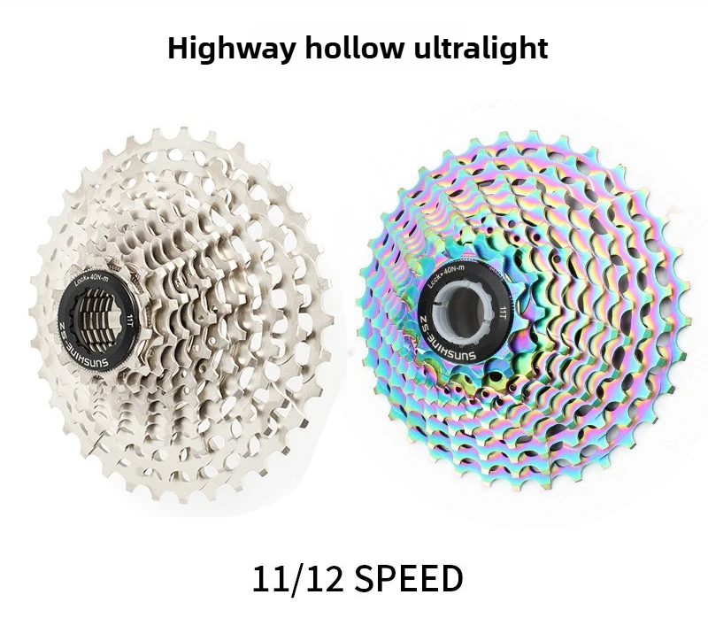 Кассета для шоссейного велосипеда Hollowtech, 11–12 скоростей, 11–28 зуб., 32–34 т, 36 т, сверхлегкая шестерня свободного хода Rainbow HG
Кассета для шоссейного велосипеда Hollowtech, 11–12 скоростей, 11–28 зуб., 32–34 т, 36 т, сверхлегкая шестерня свободного хода Rainbow HG