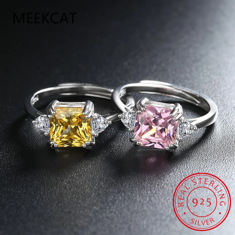 Square Natural Yellow Citrine Created Pink Sapphire 925 Sterling Silver Geometric Ring for Women Princess Cut Gemstone Jewelry
Square Natural Yellow Citrine Created Pink Sapphire 925 Sterling Silver Geometric Ring for Women Princess Cut Gemstone Jewelry