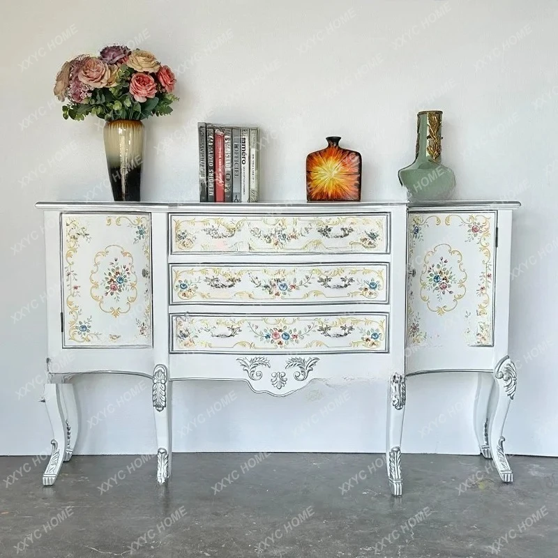 entrance cabinet hand-painted living room foyer corridor storage cabinet light luxury dining side cabinet
entrance cabinet hand-painted living room foyer corridor storage cabinet light luxury dining side cabinet
