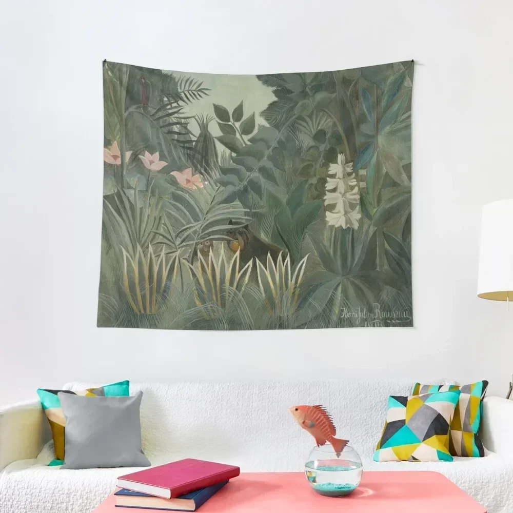 Henri Rousseau. The Equatorial Jungle, 1909. Tapestry Decoration For Rooms Carpet On The Wall Tapestry
Henri Rousseau. The Equatorial Jungle, 1909. Tapestry Decoration For Rooms Carpet On The Wall Tapestry