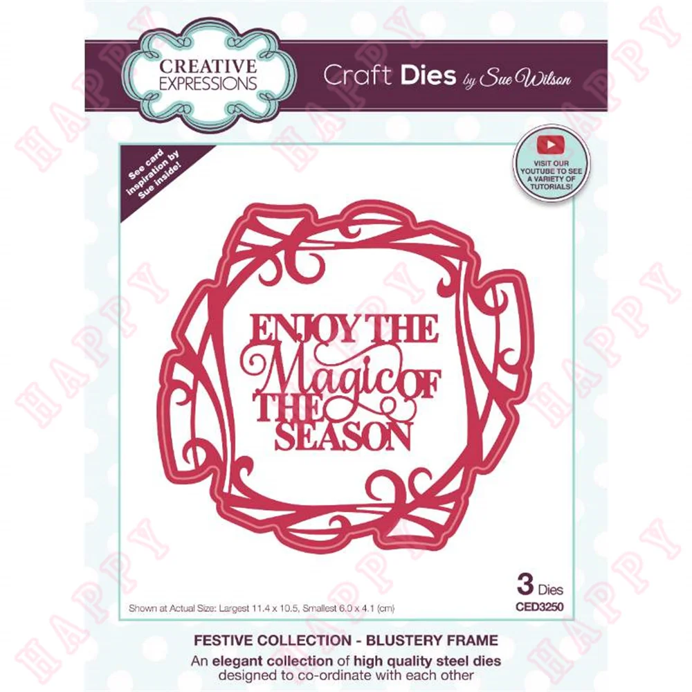 Christmas Emotion Word Flower Frame Metal Cutting Dies Various Scrapbook Diy Decoration Paper Craft Embossing Greet Cards Mould
Christmas Emotion Word Flower Frame Metal Cutting Dies Various Scrapbook Diy Decoration Paper Craft Embossing Greet Cards Mould