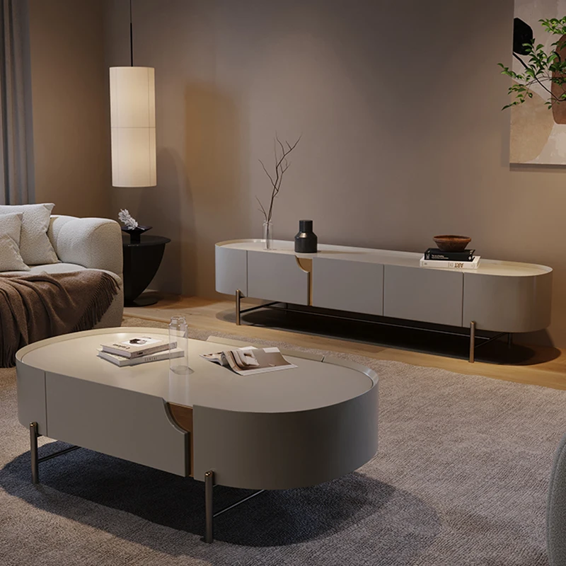 Italian minimalist TV cabinet coffee table combination Nordic light luxury small apartment living room piano paint storage floor
Italian minimalist TV cabinet coffee table combination Nordic light luxury small apartment living room piano paint storage floor