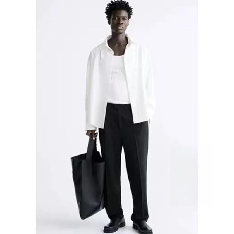 Spring New Men's Casual Loose Long Sve irt Square Sle Comfortable Breathable Cool Feeling Polyester Viscose Spandex Blend
Spring New Men's Casual Loose Long Sve irt Square Sle Comfortable Breathable Cool Feeling Polyester Viscose Spandex Blend