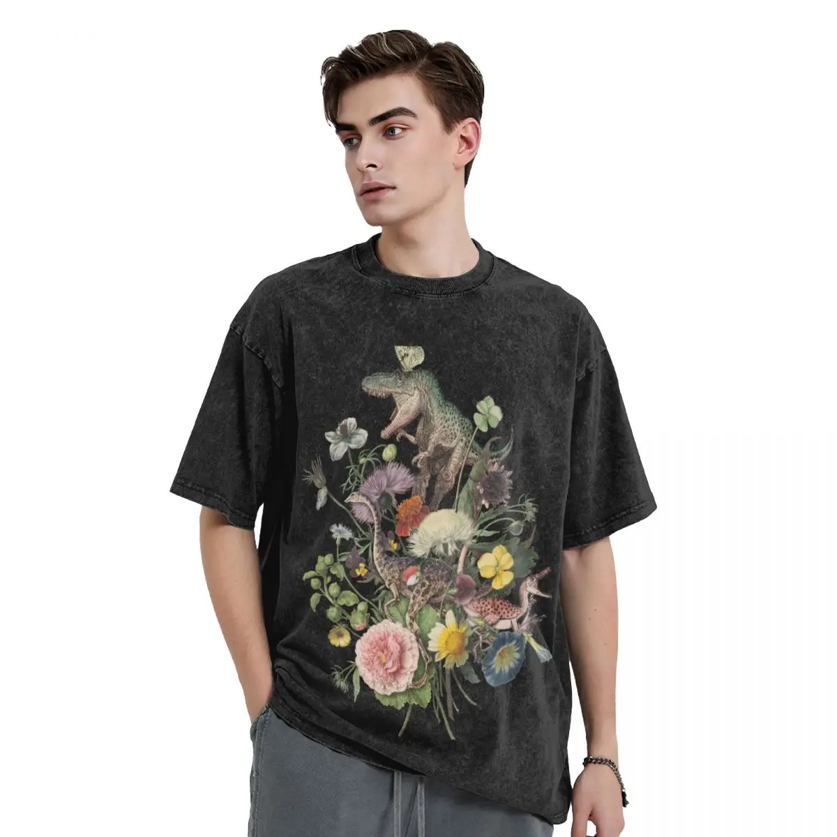 Cottagecore DINO-MITE Dinosaur Botanical Bouquet T-Shirt cheap stuff man t shirt mens fashion
Cottagecore DINO-MITE Dinosaur Botanical Bouquet T-Shirt cheap stuff man t shirt mens fashion