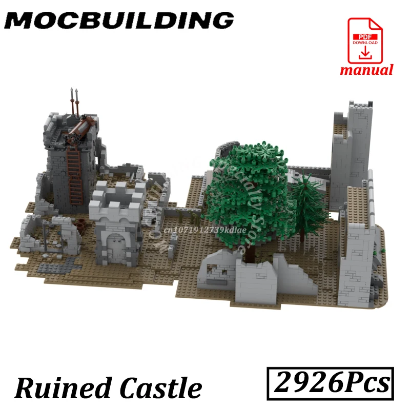 Ruined Castle Wall Bricks Diorama Medieval Buildings Blocks MOC Building Blocks Watchtower Construction Gift
Ruined Castle Wall Bricks Diorama Medieval Buildings Blocks MOC Building Blocks Watchtower Construction Gift