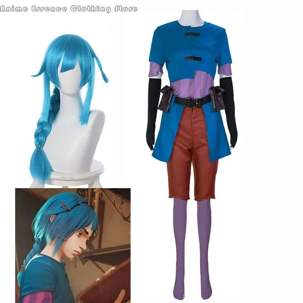 Игра Arcane аниме Jinx костюмы для косплея пудра парик женский для Хэллоуина вечерние Jinx косплей костюм LOLНовинка специального назначения
Игра Arcane аниме Jinx костюмы для косплея пудра парик женский для Хэллоуина вечерние Jinx косплей костюм LOLНовинка специального назначения