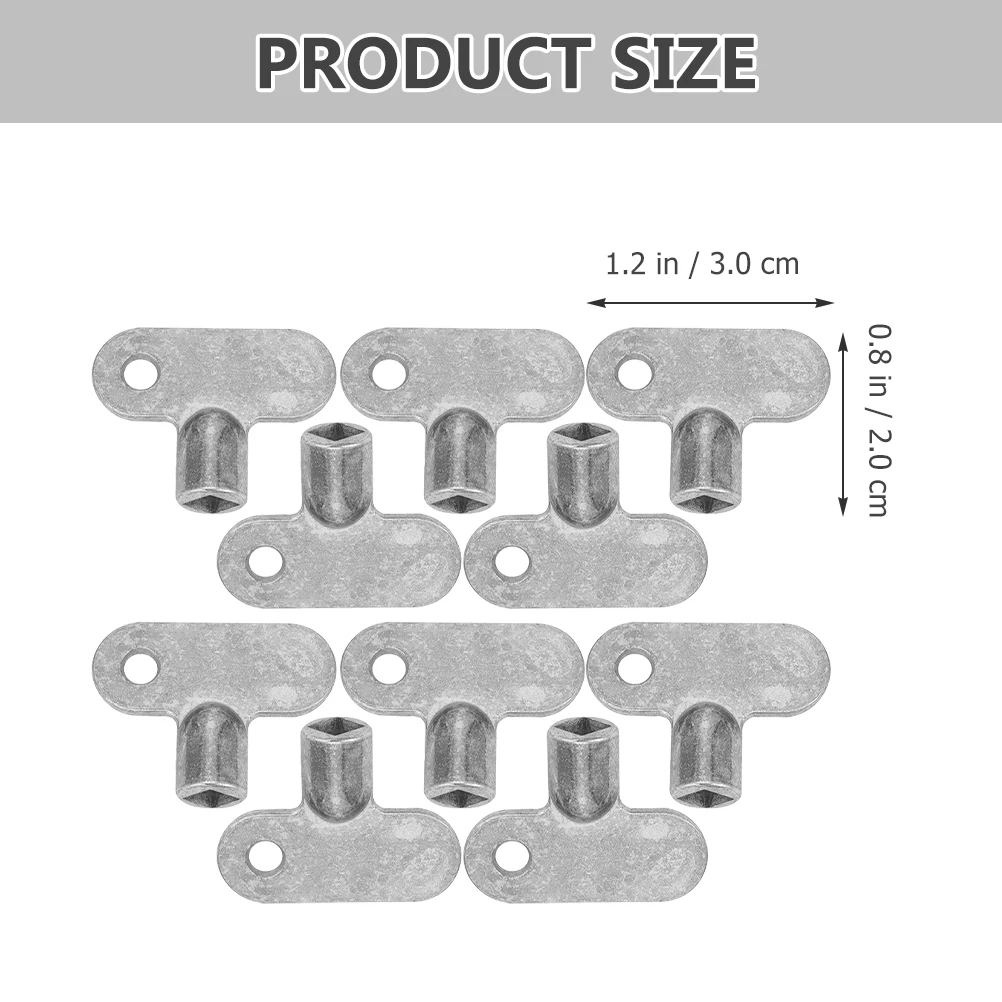 10pcs Radiator Valves Keys Zinc Alloy Universal Radiator Key Compact Plumbing Bleeding Tool Faucet Gas Meter Air Vent Key Socket
10pcs Radiator Valves Keys Zinc Alloy Universal Radiator Key Compact Plumbing Bleeding Tool Faucet Gas Meter Air Vent Key Socket