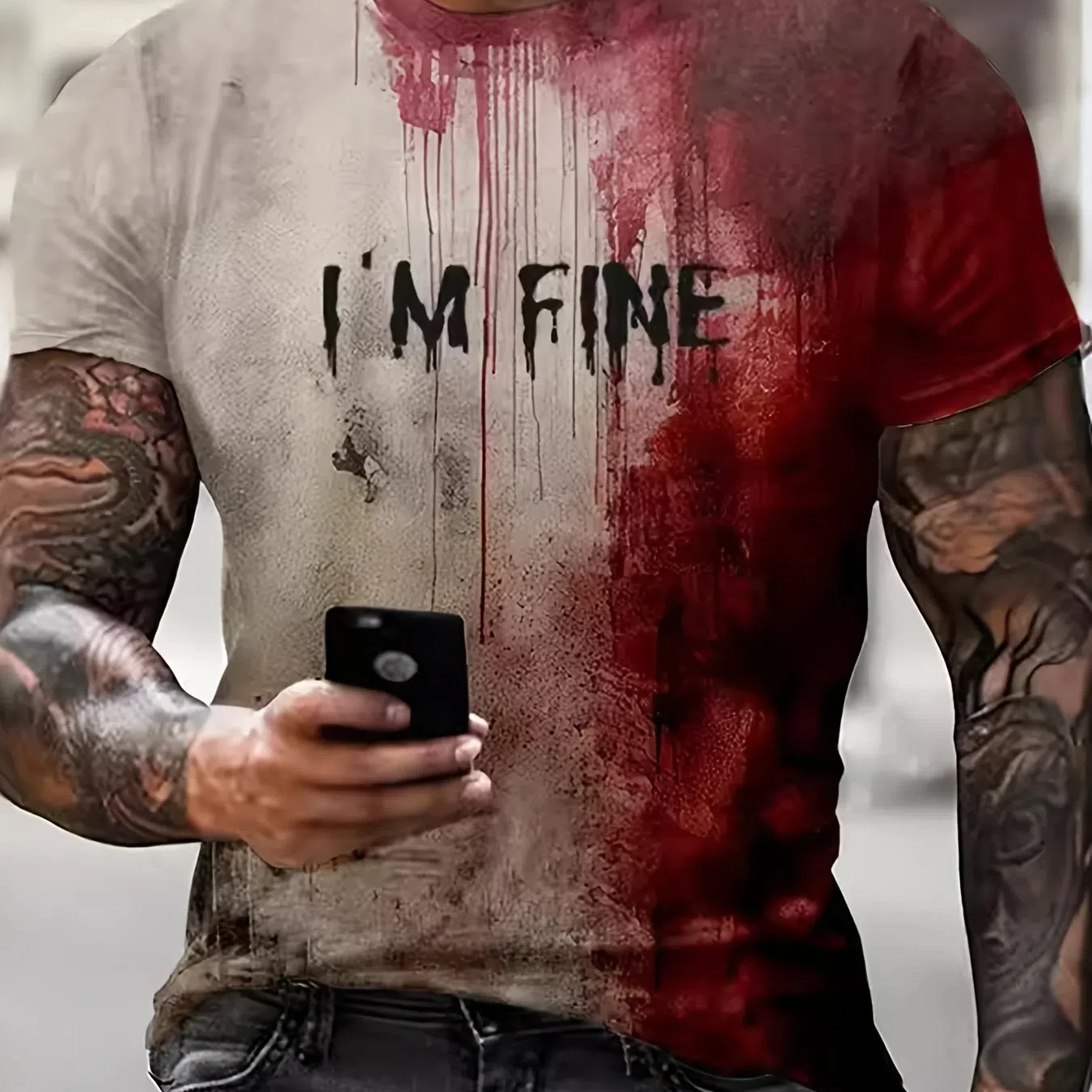 Summer New 3D Printed Horror Bloody Men's T-shirt Cool Street Wear Short Sleeve Fashion Neutral T-shirt Clothing T-shirt
Summer New 3D Printed Horror Bloody Men's T-shirt Cool Street Wear Short Sleeve Fashion Neutral T-shirt Clothing T-shirt