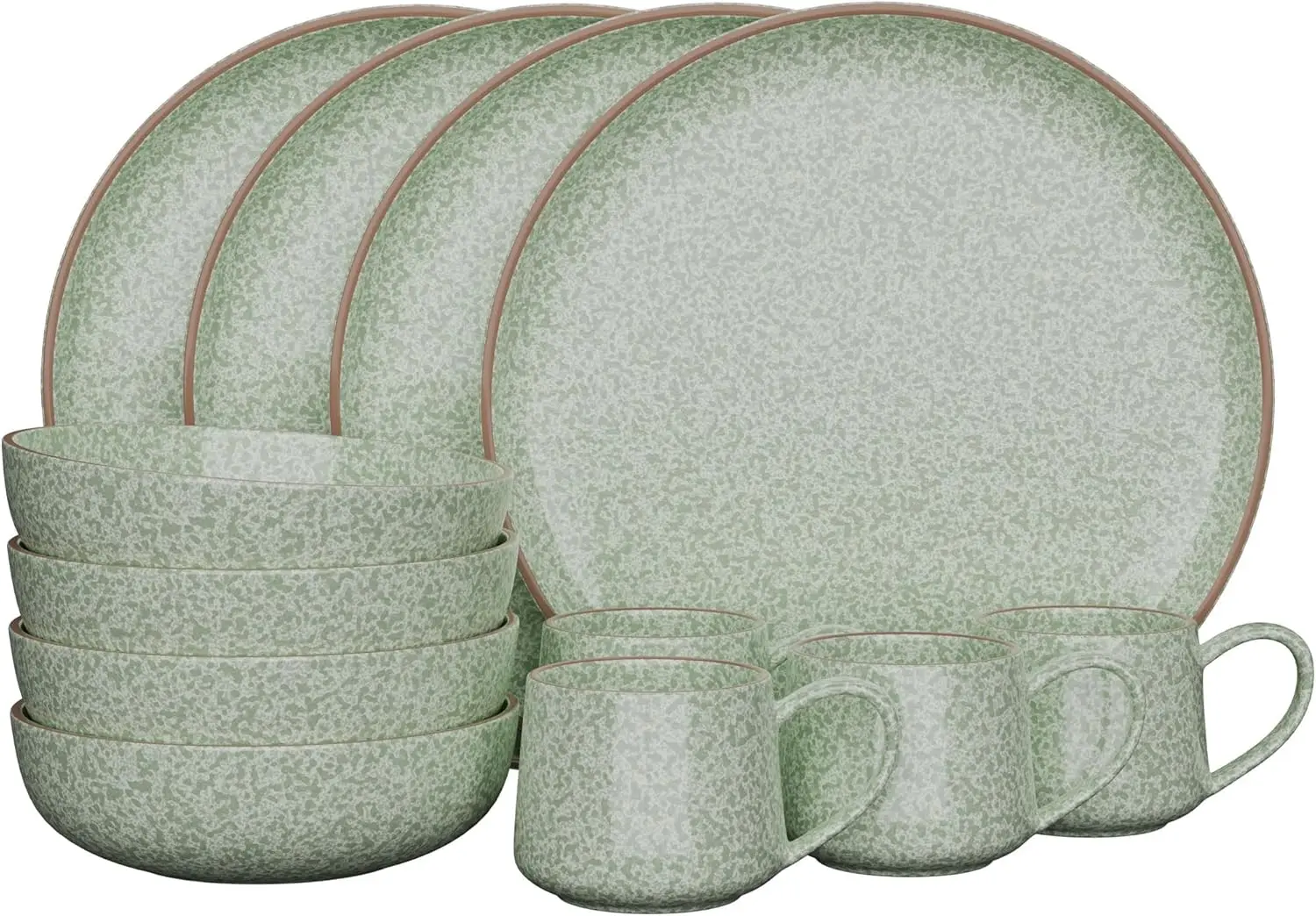 12 Pc Dinnerware Set | Stoneware Dishes | Dinner Plate, Side Plate, Bowl, and Mug | Service for 4 | Plate and Bowl Set | Microwa
12 Pc Dinnerware Set | Stoneware Dishes | Dinner Plate, Side Plate, Bowl, and Mug | Service for 4 | Plate and Bowl Set | Microwa