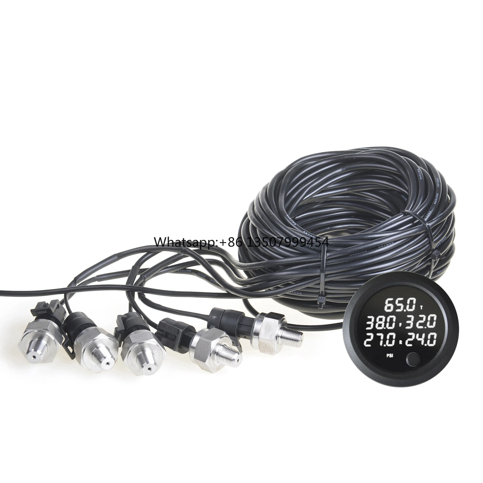 LED 5 in 1 Display Air Suspension Pressure Gauge PSI Universal Air Suspension 0-20 Bar With 5 Pieces 1/8NPT Electrical Sensors
LED 5 in 1 Display Air Suspension Pressure Gauge PSI Universal Air Suspension 0-20 Bar With 5 Pieces 1/8NPT Electrical Sensors