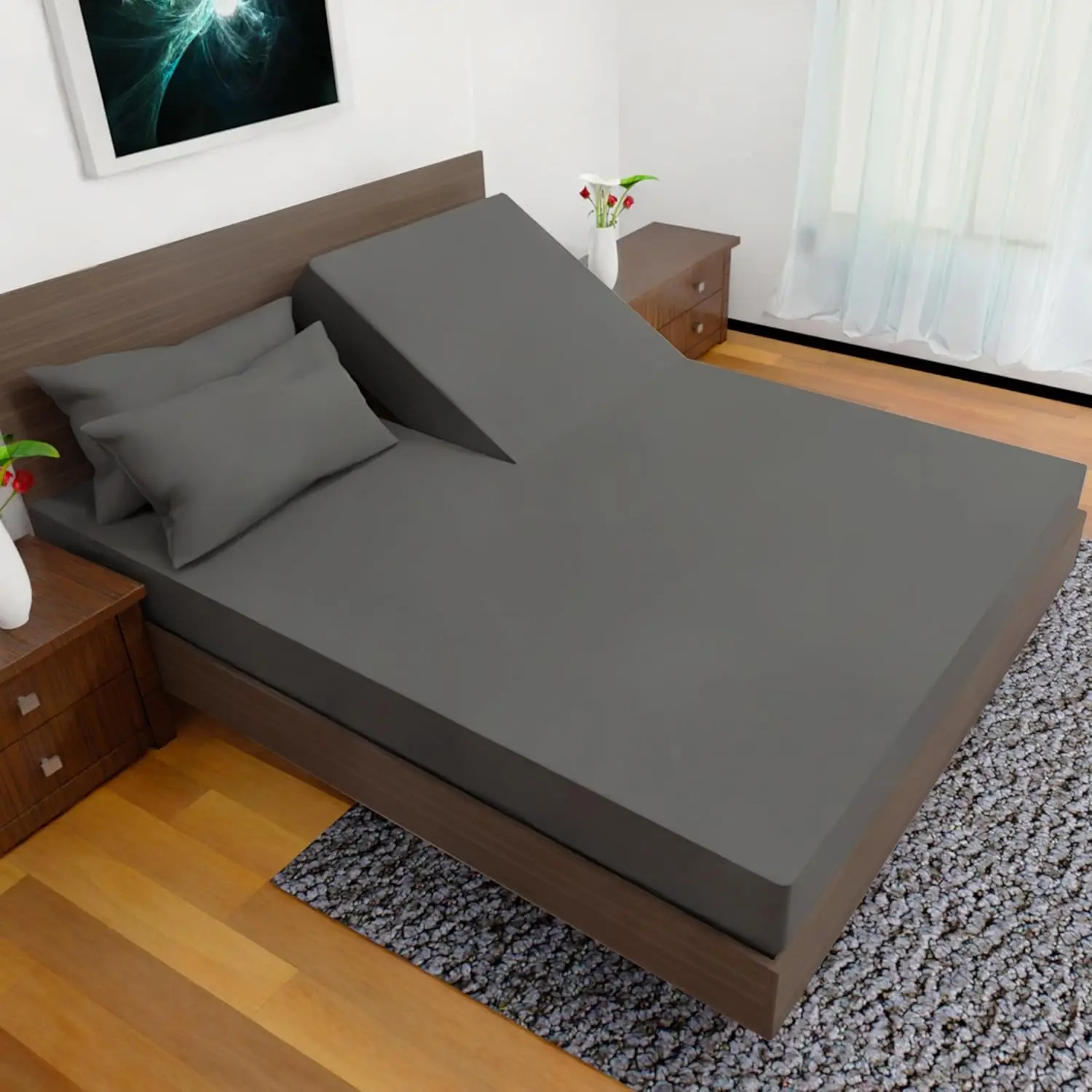 Split Top California King - 4 Pcs Set - Cal King Split Top Deep Pocket Sheet Set - Split Top California King Sheets Sets For
Split Top California King - 4 Pcs Set - Cal King Split Top Deep Pocket Sheet Set - Split Top California King Sheets Sets For