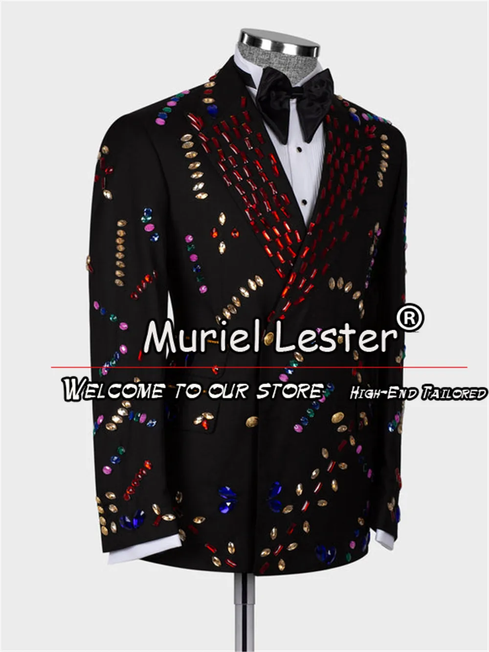 Luxury Suits Men Double Breasted Groom Wedding Tuxedo Customized Metallic Jewelry Ornament Prom Blazers Slim Fit 2 Pieces Dress
Luxury Suits Men Double Breasted Groom Wedding Tuxedo Customized Metallic Jewelry Ornament Prom Blazers Slim Fit 2 Pieces Dress