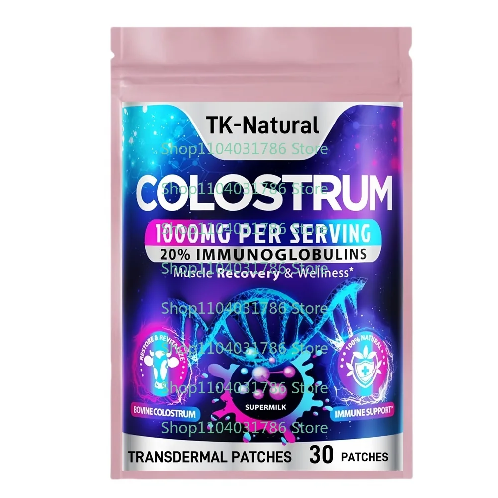 30 Patches Colostrum Transdermal Patches for Gut Health, Immune Support, Muscle, Skin & Hair Growth
30 Patches Colostrum Transdermal Patches for Gut Health, Immune Support, Muscle, Skin & Hair Growth