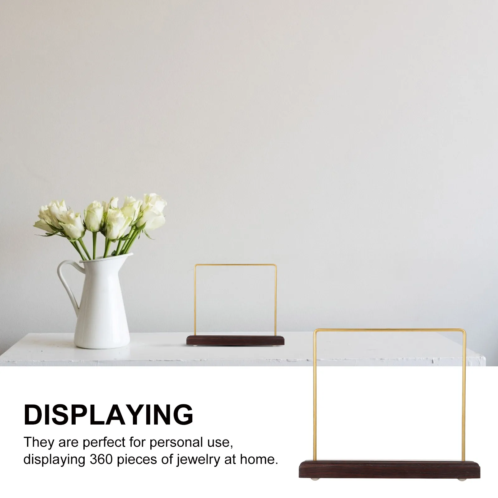 Creative Jewelry Display Simple Desktop Organizer Sturdy Storage For Necklaces Earrings Wooden Base Earring Rack Compact Size
Creative Jewelry Display Simple Desktop Organizer Sturdy Storage For Necklaces Earrings Wooden Base Earring Rack Compact Size