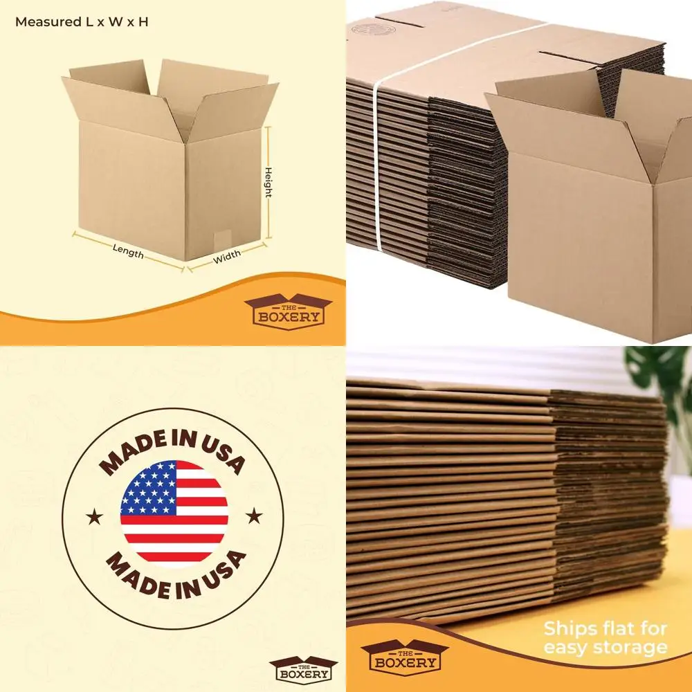 25 штук коричневых гофрированных картонных коробок 18x16x10 для доставки, упаковки и хранения - прочные, экологичные, пригодные для вторичной переработки
25 штук коричневых гофрированных картонных коробок 18x16x10 для доставки, упаковки и хранения - прочные, экологичные, пригодные для вторичной переработки