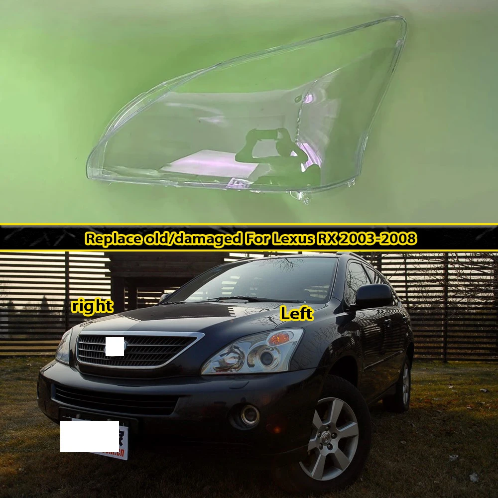 Для Lexus RX 2003 2004 2005 2006 2007 крышка фары прозрачный корпус фары линза заменить оригинальный абажур из плексигласа
Для Lexus RX 2003 2004 2005 2006 2007 крышка фары прозрачный корпус фары линза заменить оригинальный абажур из плексигласа