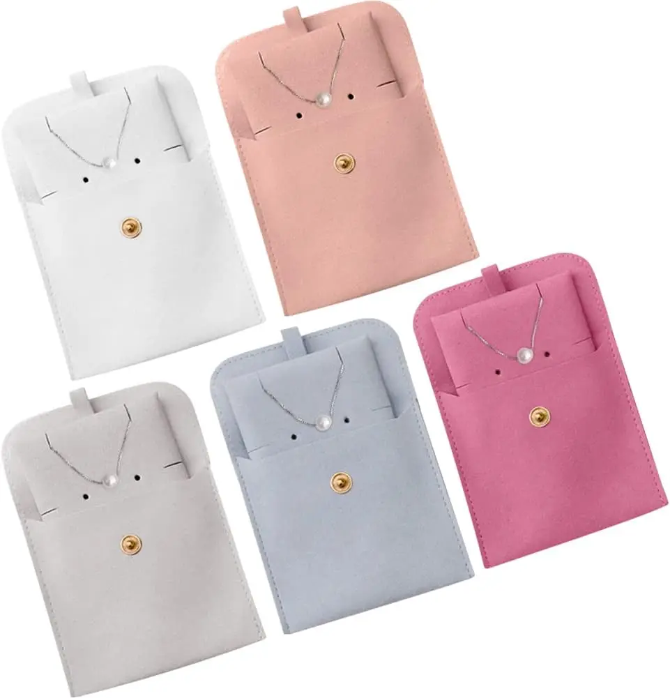 5 Sets Snap Button Jewelry Pouches Jewelry Storage Bag Jewelry Pouch with Insert Jewelry Gift Bag Jewelry Travel Organizer
5 Sets Snap Button Jewelry Pouches Jewelry Storage Bag Jewelry Pouch with Insert Jewelry Gift Bag Jewelry Travel Organizer