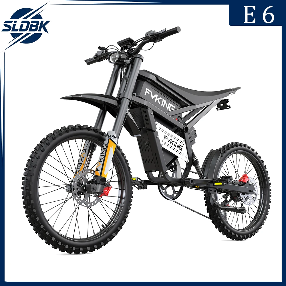 SLDBK E6 Adult Electric Bicycle 2000W Peak Motor Equipped with 2 Electric Bike Off-road Electric Motorcycle Speed 60km/H Ebike
SLDBK E6 Adult Electric Bicycle 2000W Peak Motor Equipped with 2 Electric Bike Off-road Electric Motorcycle Speed 60km/H Ebike