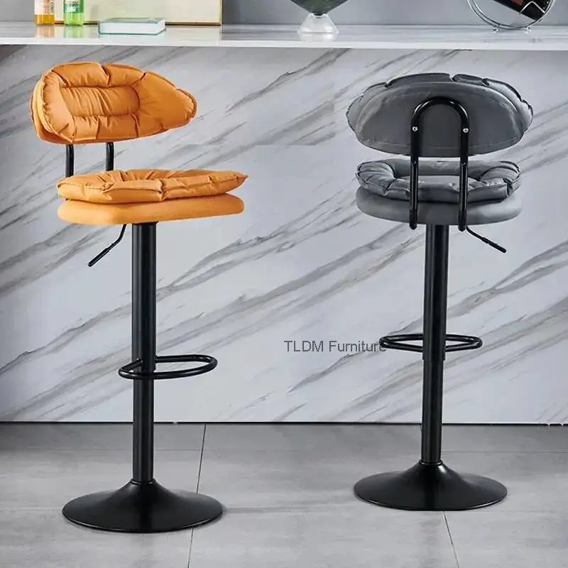Luxury Reception Bar Chairs Modern High Nordic Adjustable Metal Bar Chairs Elegant Cafe Comfortable Accent Home Furniture Sedie
Luxury Reception Bar Chairs Modern High Nordic Adjustable Metal Bar Chairs Elegant Cafe Comfortable Accent Home Furniture Sedie