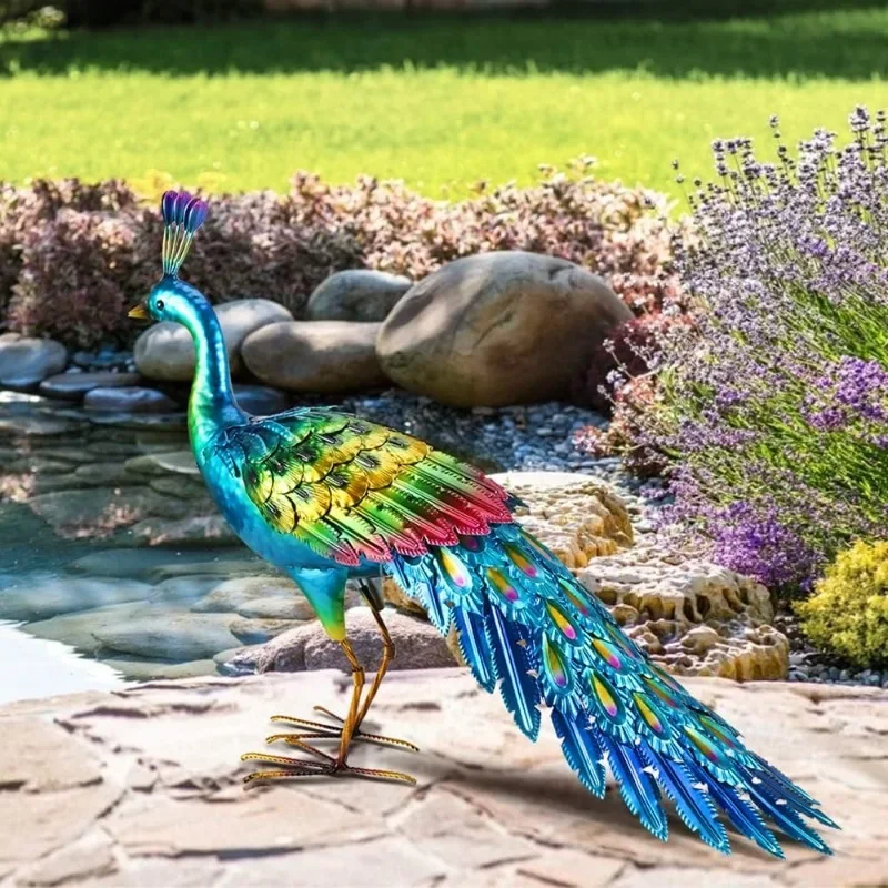 Metal Peacock Statle Garden Decor, Outdoor Yard Art Lawn Sculpture - Housewarming Birthday Gifts for Garden Lovers
Metal Peacock Statle Garden Decor, Outdoor Yard Art Lawn Sculpture - Housewarming Birthday Gifts for Garden Lovers