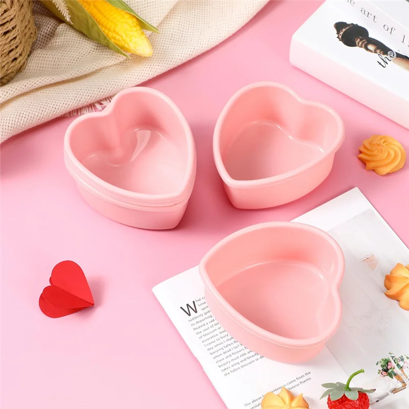 12 Pcs Heart Shaped Cake Pans Set Pink Silicone Mini Heart Cake Pan Kit For Valentine's Day Birthday Cupcake Muffin Tool(4Inch)
12 Pcs Heart Shaped Cake Pans Set Pink Silicone Mini Heart Cake Pan Kit For Valentine's Day Birthday Cupcake Muffin Tool(4Inch)
