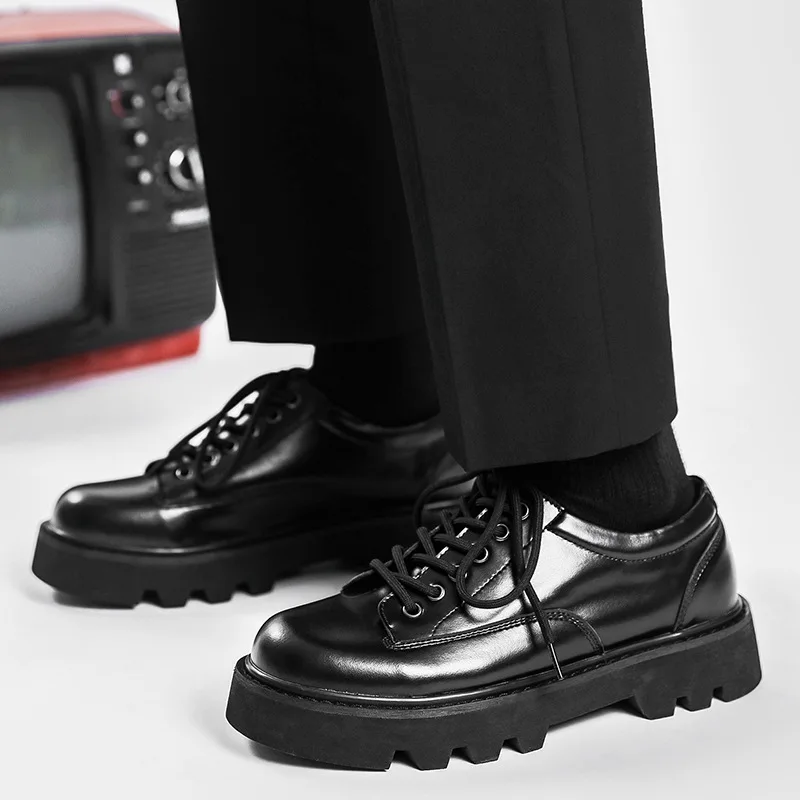 Men's Japan Karajuku Korean Style Streetwear Vintage Thick Platform Casual Genuine Leather Shoes Male Dress Leather Shoe
Men's Japan Karajuku Korean Style Streetwear Vintage Thick Platform Casual Genuine Leather Shoes Male Dress Leather Shoe