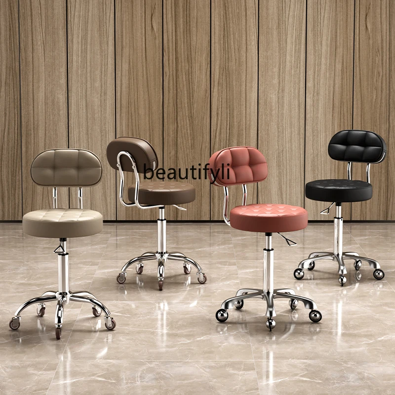 Beauty salon stool lifting rotating pulley manicurist barber shop big chair household
Beauty salon stool lifting rotating pulley manicurist barber shop big chair household