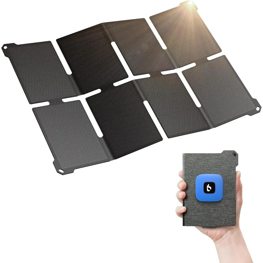 Ultra-Light 25W Portable Solar Panel with USB-A & C Ports, Compact IP68 Waterproof, Compatible with Power Banks and Camping Ligh
Ultra-Light 25W Portable Solar Panel with USB-A & C Ports, Compact IP68 Waterproof, Compatible with Power Banks and Camping Ligh