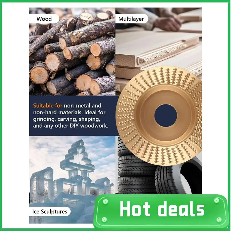 4 Pcs Wood Carving Disc Set For 4In Or 4 1/2In Angle Grinder, Woodwork Cutting Sand Circular Metal Cutter Wheel Tools Durable
4 Pcs Wood Carving Disc Set For 4In Or 4 1/2In Angle Grinder, Woodwork Cutting Sand Circular Metal Cutter Wheel Tools Durable