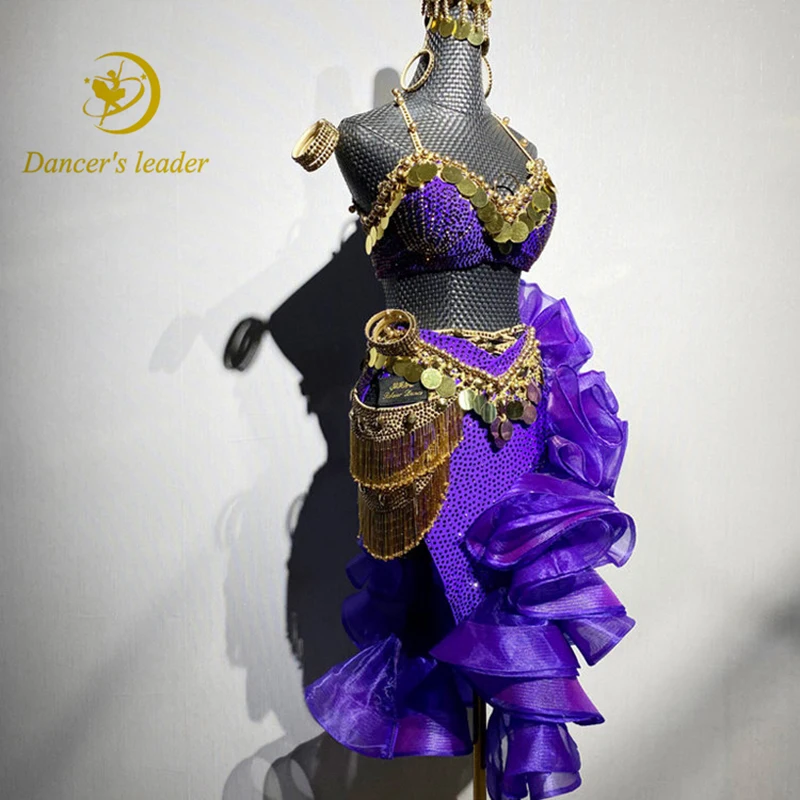 Latin Dance Adult Children AB Stone High end Customized Purple Yarn Skirt Diamond Dress Black Pool Tango Women's Clothing
Latin Dance Adult Children AB Stone High end Customized Purple Yarn Skirt Diamond Dress Black Pool Tango Women's Clothing