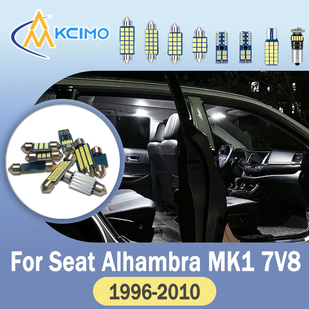 For Seat Alhambra MK1 7V8 7V9 1996-2010 CANBUS Error-Free LED Interior Light Set Easy Install Durable Auto Bulbs Accessories
For Seat Alhambra MK1 7V8 7V9 1996-2010 CANBUS Error-Free LED Interior Light Set Easy Install Durable Auto Bulbs Accessories