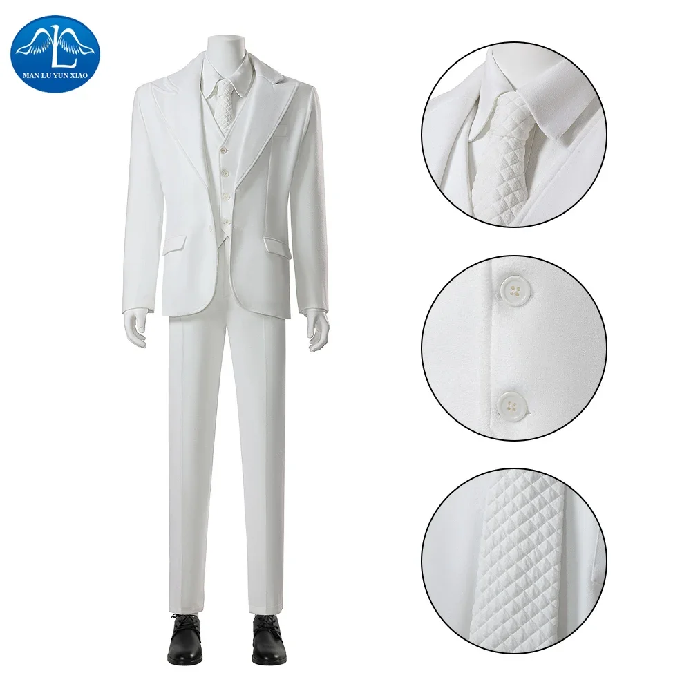 Joker 2 Folie A Deux Cosplay Costume Clown Boy White Suit Coat Vest Shoes Wig Full Set Male Halloween Carnival
Joker 2 Folie A Deux Cosplay Costume Clown Boy White Suit Coat Vest Shoes Wig Full Set Male Halloween Carnival