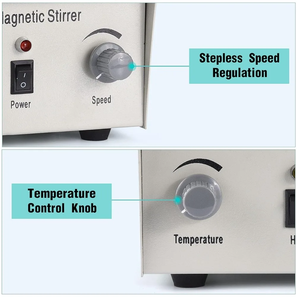 Magnetic Stirrer Hot Plate Mixer 79-1 Lab Stirrers Hotplate Max 2400 RPM Stir Plate with Stir Bar and Support Stand
Magnetic Stirrer Hot Plate Mixer 79-1 Lab Stirrers Hotplate Max 2400 RPM Stir Plate with Stir Bar and Support Stand