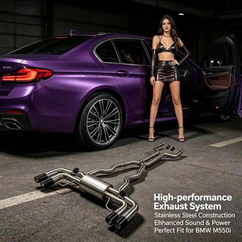 Car Exhaust Pipes for BMW M550i 550i G30 4.4T 2017-2021Stainless Steel Valvetronic Exhaust Catback System Muffler Racing Upgrade
Car Exhaust Pipes for BMW M550i 550i G30 4.4T 2017-2021Stainless Steel Valvetronic Exhaust Catback System Muffler Racing Upgrade