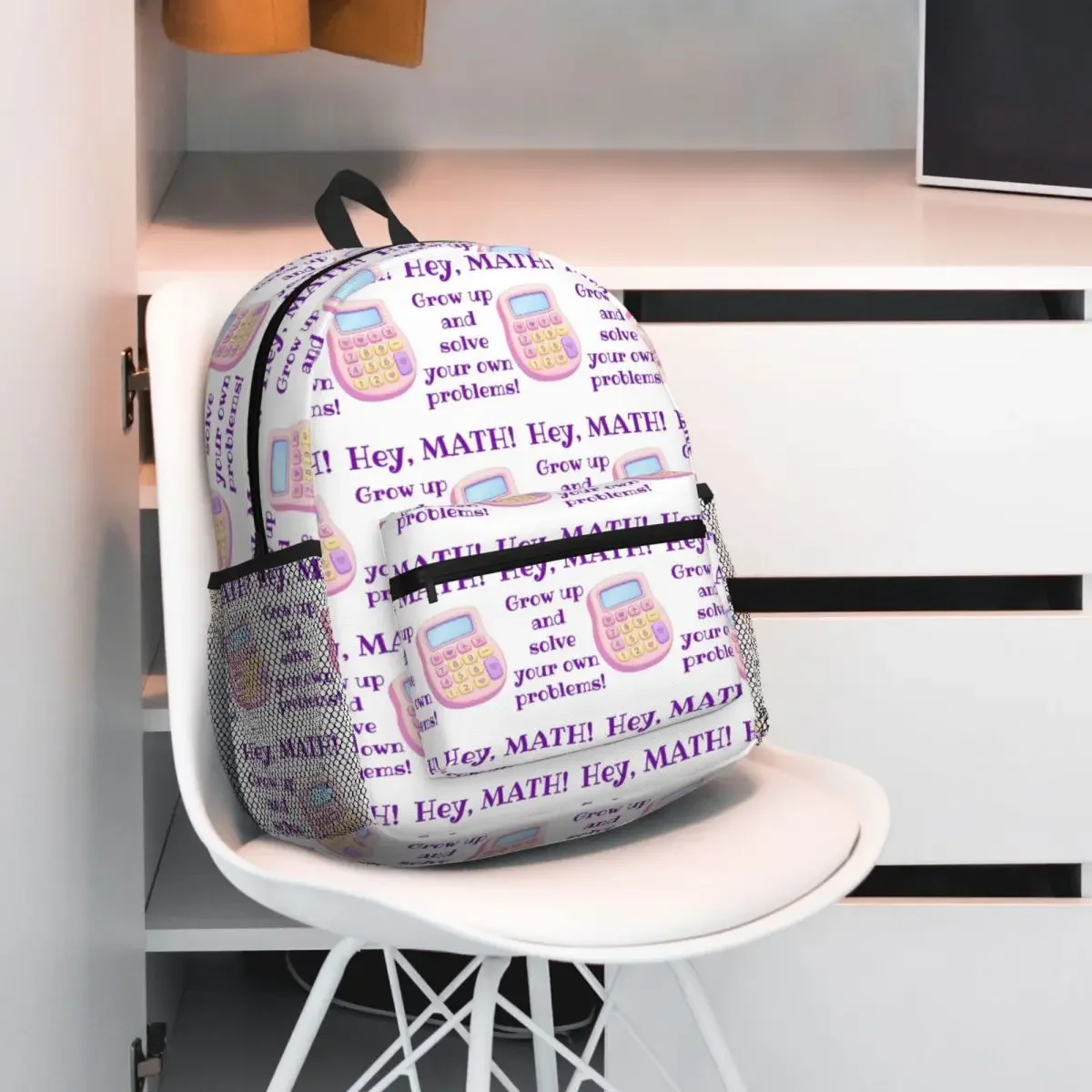 Эй Математика! Рюкзак «Срешите свои собственные проблемы», рюкзак большой емкости для мальчиков и девочек, школьная сумка, сумки на плечо для мужчин и женщин
Эй Математика! Рюкзак «Срешите свои собственные проблемы», рюкзак большой емкости для мальчиков и девочек, школьная сумка, сумки на плечо для мужчин и женщин