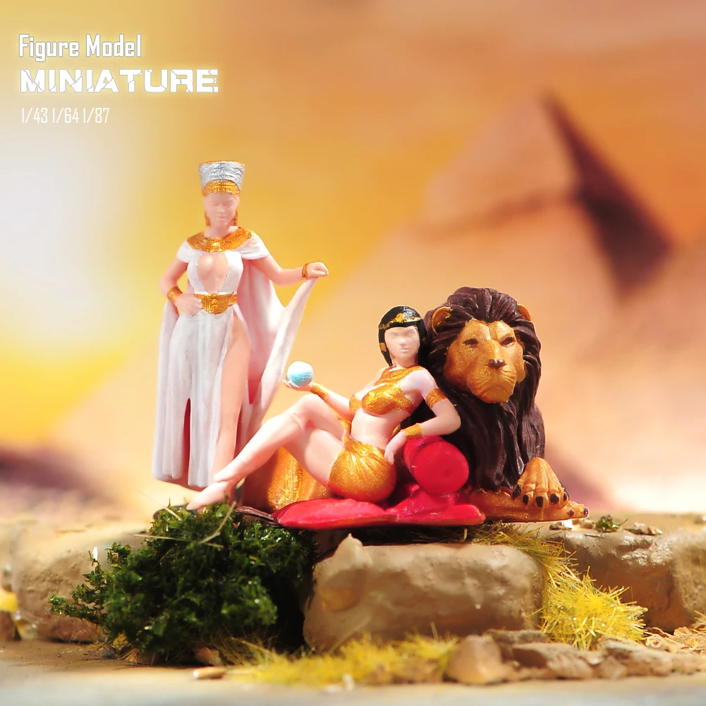 Miniatures Figurine 1/87 1/64 1/43 1/24 Egyptian queen and Lion Figures Model Creative Sand Table Scene Dolls Props For Cars Toy
Miniatures Figurine 1/87 1/64 1/43 1/24 Egyptian queen and Lion Figures Model Creative Sand Table Scene Dolls Props For Cars Toy