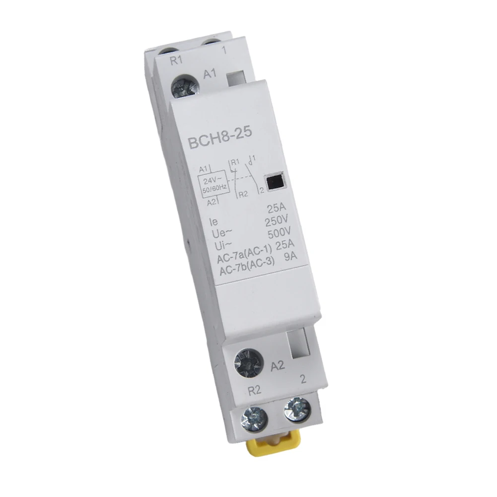 Efficient Electrical Appliances Control with Novel Structure 2P 25A 1NO1NC Rail Mounting Household Contactor 24V
Efficient Electrical Appliances Control with Novel Structure 2P 25A 1NO1NC Rail Mounting Household Contactor 24V