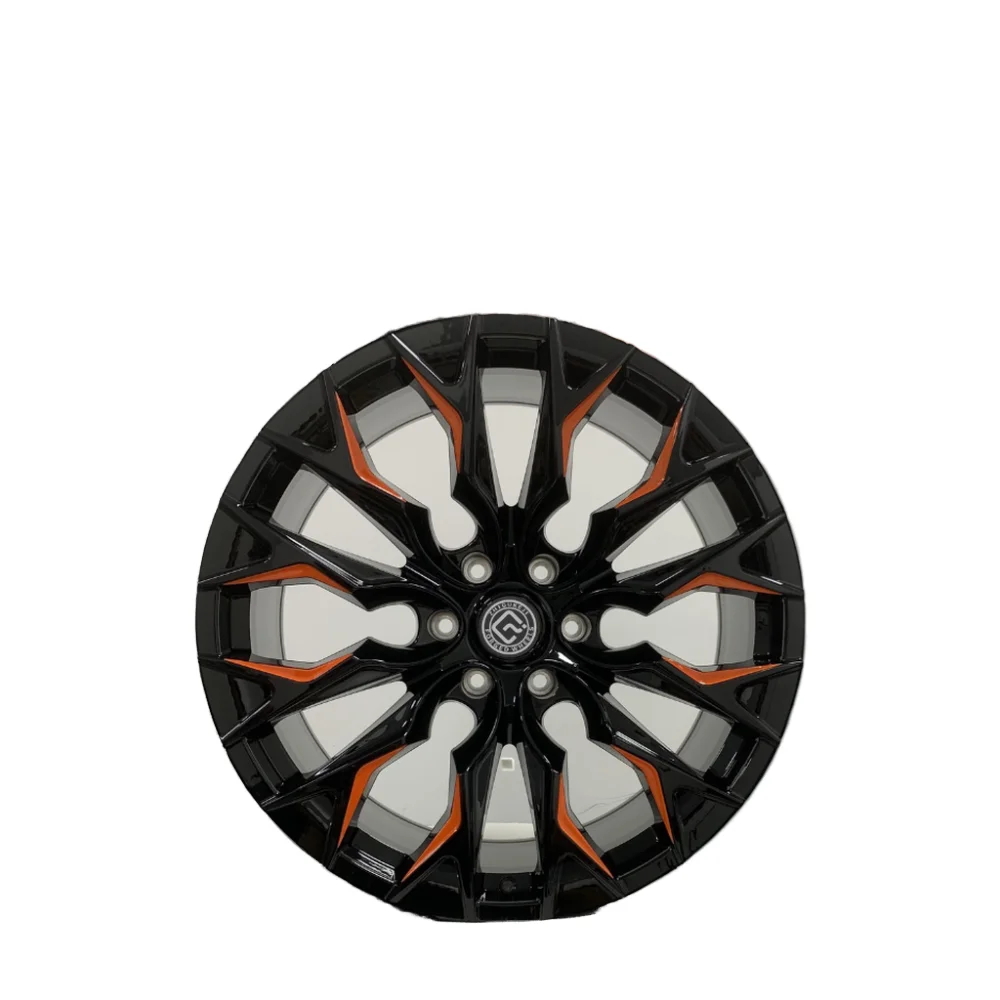 Custom Polished 19-22 Inch Aluminum Rims Bright Black with Orange Red 0-50mm for Luxury Cars New Condition Auto Parts
Custom Polished 19-22 Inch Aluminum Rims Bright Black with Orange Red 0-50mm for Luxury Cars New Condition Auto Parts
