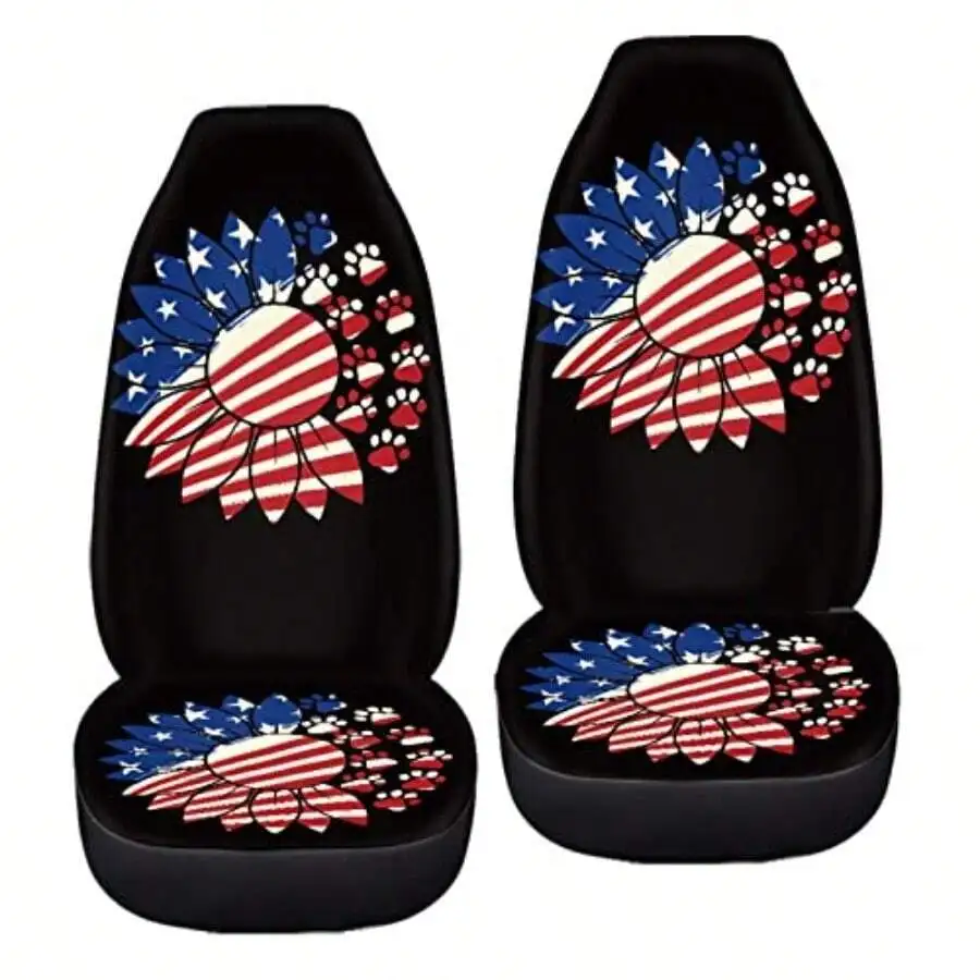 American Flag Sunflower Print Car Seat Covers Universal Fit For Sedan SUV Truck Van
American Flag Sunflower Print Car Seat Covers Universal Fit For Sedan SUV Truck Van